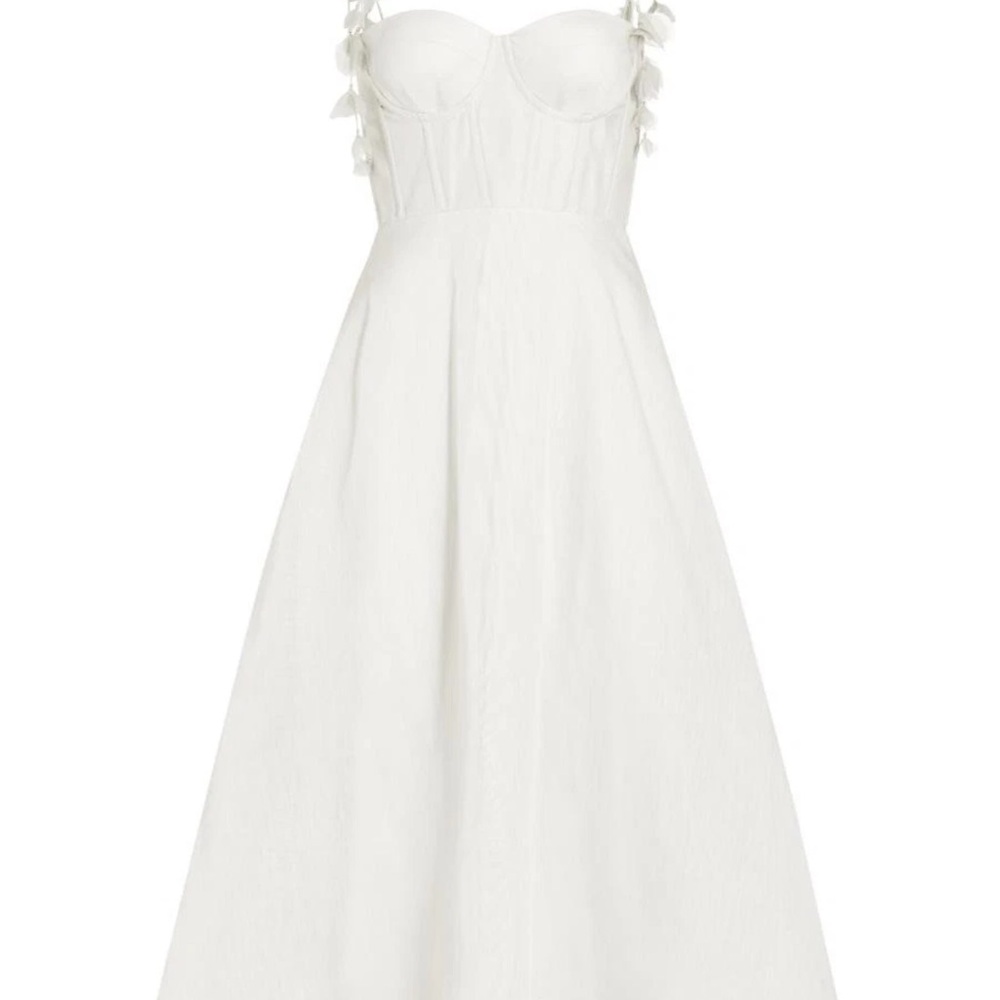 Zimmermann Wonderland Corset Midi Dress